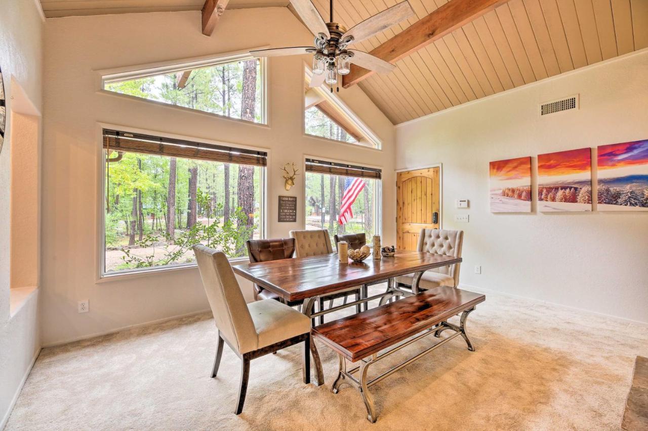 Lush Pinetop Retreat With Large Deck And Wooded Yard! Dış mekan fotoğraf